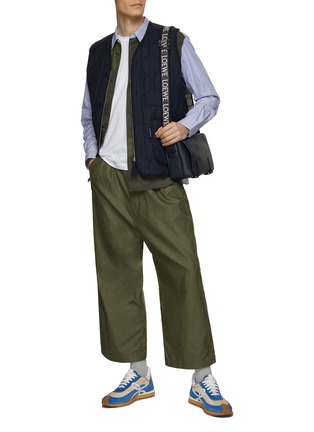 Figure View - Click To Enlarge - COMME DES GARÇONS HOMME - Contrast Panel Striped Shirt