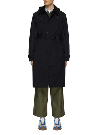 Main View - Click To Enlarge - COMME DES GARÇONS HOMME - Belted Hooded Parka