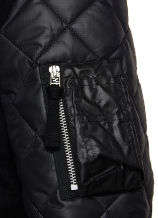 - COMME DES GARÇONS HOMME - Quilted Sleeve Wool Knit Cardigan