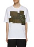 Main View - Click To Enlarge - COMME DES GARÇONS HOMME - Nylon Patchwork Cotton T-Shirt