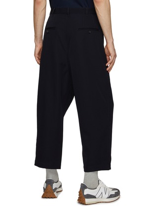 Back View - Click To Enlarge - COMME DES GARÇONS HOMME - Pintuck Pleated Wool Pants