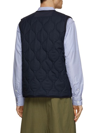 Back View - Click To Enlarge - COMME DES GARÇONS HOMME - Quilted Wool Blend Vest