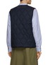 Back View - Click To Enlarge - COMME DES GARÇONS HOMME - Quilted Wool Blend Vest