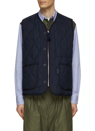 Main View - Click To Enlarge - COMME DES GARÇONS HOMME - Quilted Wool Blend Vest