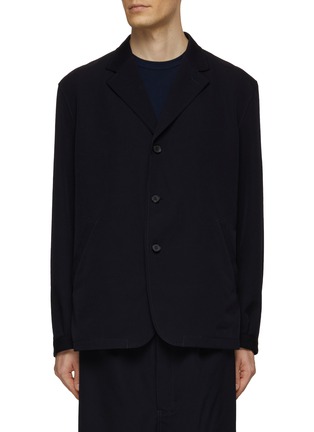 Main View - Click To Enlarge - COMME DES GARÇONS HOMME - Single Breasted Notch Lapel Blazer