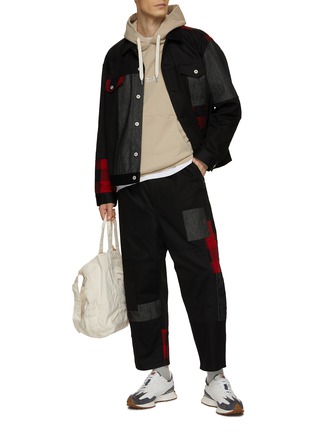 Figure View - Click To Enlarge - COMME DES GARÇONS HOMME - Logo Embroidered Hoodie