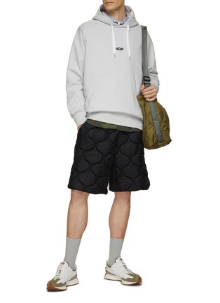 Figure View - Click To Enlarge - COMME DES GARÇONS HOMME - Logo Embroidered Hoodie