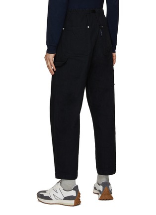 Back View - Click To Enlarge - COMME DES GARÇONS HOMME - Integrated Belt Straight Leg Pants