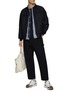 Figure View - Click To Enlarge - COMME DES GARÇONS HOMME - Integrated Belt Straight Leg Pants