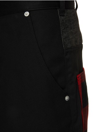  - COMME DES GARÇONS HOMME - Buffalo Check Patchwork Cropped Pants
