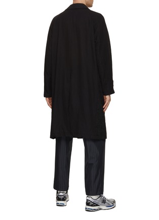Back View - Click To Enlarge - COMME DES GARÇONS HOMME - Double Breasted Peak Lapel Coat