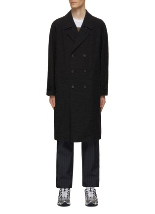 Main View - Click To Enlarge - COMME DES GARÇONS HOMME - Double Breasted Peak Lapel Coat