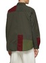 Back View - Click To Enlarge - COMME DES GARÇONS HOMME - Contrast Patchwork Flannel Shirt