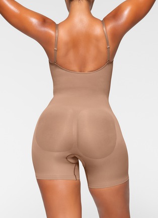 SKIMS, Seamless Sculpt Mid-Thigh Bodysuit, LIGHT BROWN