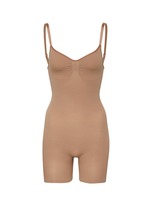 Buy SKIMS Brown Contour-lift Straight-neck Bodysuit in Nylon-spandex for  Women in Saudi