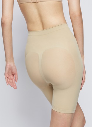 SKIMS High Waist Bonded Shaping Shorts Nude/Clay, Medium NWT - $54 New With  Tags - From Jessica