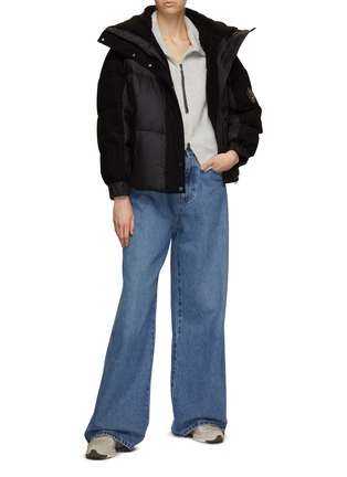 Figure View - Click To Enlarge - MOOSE KNUCKLES - Elmira Corduroy Puffer Jacket
