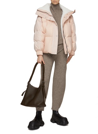 Figure View - Click To Enlarge - MOOSE KNUCKLES - Elmira Corduroy Puffer Jacket