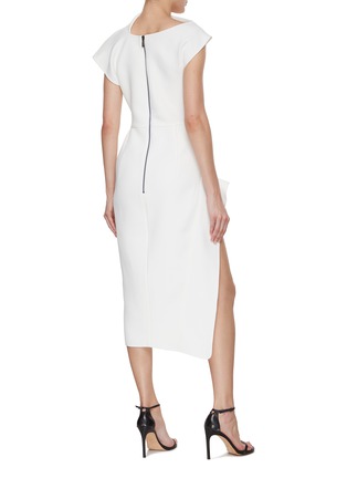 Back View - Click To Enlarge - MATICEVSKI - Rejoice Drape Midi Dress