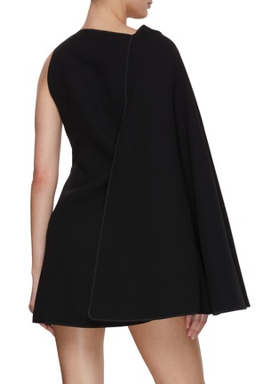 Back View - Click To Enlarge - MATICEVSKI - Prefix Cape Sleeve Mini Dress