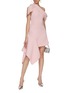 Figure View - Click To Enlarge - MATICEVSKI - Rigor Off Shoulder Asymmetric Drape Mini Dress