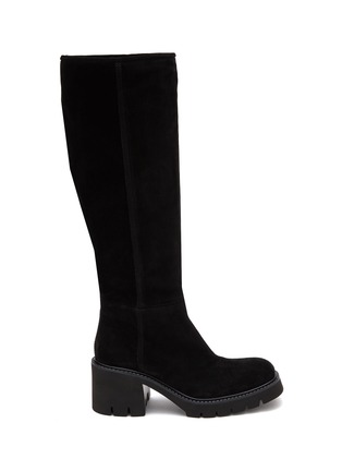 Main View - Click To Enlarge - PEDRO GARCIA  - Zorion 70 Suede Knee-High Boots