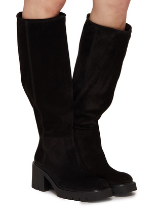 Figure View - Click To Enlarge - PEDRO GARCIA  - Zorion 70 Suede Knee-High Boots