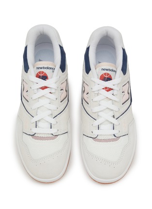 Detail View - Click To Enlarge - NEW BALANCE - 550 Low Top Leather Suede Sneakers