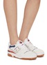 Figure View - Click To Enlarge - NEW BALANCE - 550 Low Top Leather Suede Sneakers