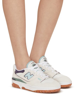 Figure View - Click To Enlarge - NEW BALANCE - 550 Low Top Leather Suede Sneakers
