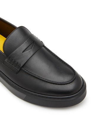 Detail View - Click To Enlarge - DOUCAL'S - Leather Penny Loafers