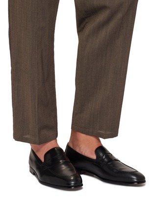 Figure View - Click To Enlarge - DOUCAL'S - Adler Leather Loafers