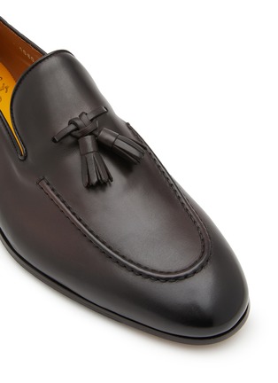 Detail View - Click To Enlarge - DOUCAL'S - Tassel Embellishment Leather Loafers