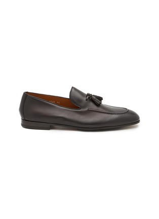 Main View - Click To Enlarge - DOUCAL'S - Tassel Embellishment Leather Loafers