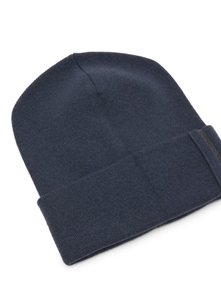 Detail View - Click To Enlarge - BRUNELLO CUCINELLI - Monili Embellished Cashmere Beanie
