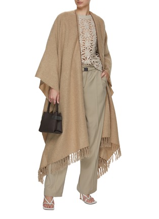 Figure View - Click To Enlarge - BRUNELLO CUCINELLI - Monili Embellished Poncho