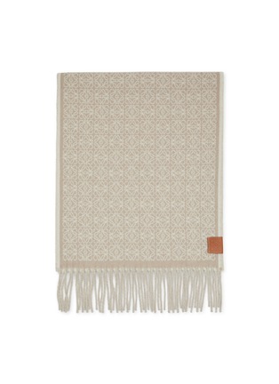 Detail View - Click To Enlarge - LOEWE - Anagram Cashmere Scarf