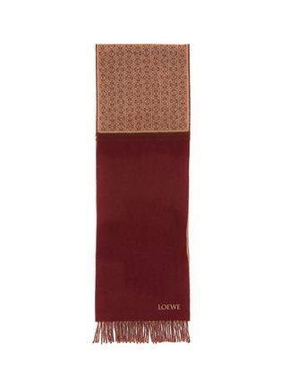 Detail View - Click To Enlarge - LOEWE - Anagram Wool Cashmere Scarf