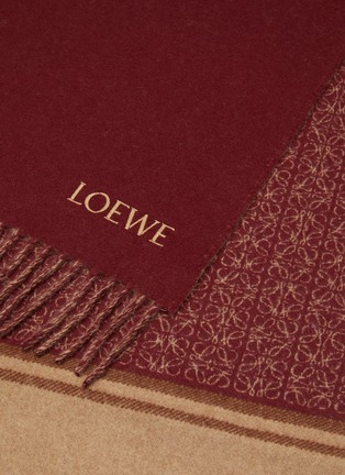 Detail View - Click To Enlarge - LOEWE - Anagram Wool Cashmere Scarf