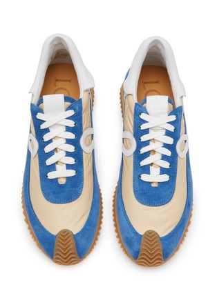 Detail View - Click To Enlarge - LOEWE - Flow Nylon Suede Sneakers