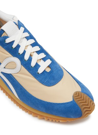 Detail View - Click To Enlarge - LOEWE - Flow Nylon Suede Sneakers