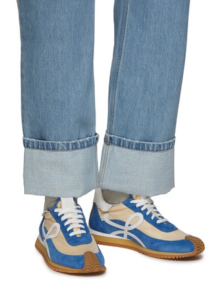 Figure View - Click To Enlarge - LOEWE - Flow Nylon Suede Sneakers