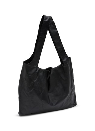 Detail View - Click To Enlarge - DISCORD YOHJI YAMAMOTO - Re Dot Leather Tote Bag