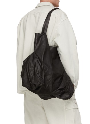 DISCORD YOHJI YAMAMOTO | Unevenness Leather Tote Bag