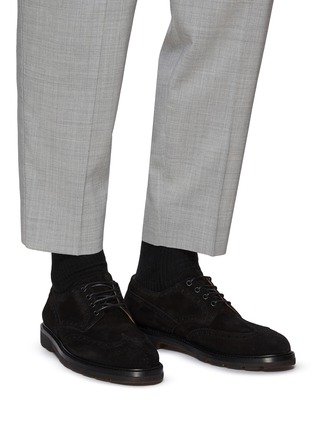 Figure View - Click To Enlarge - HENDERSON - George Suede Derby Brogues
