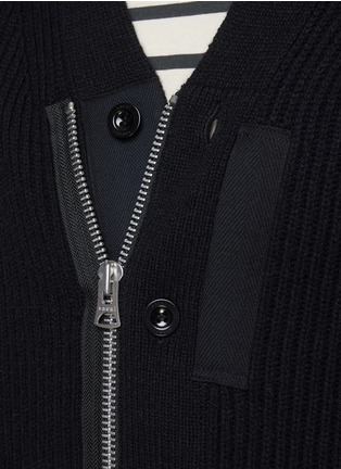  - SACAI - Sleeve Pocket Zip Up Cardigan