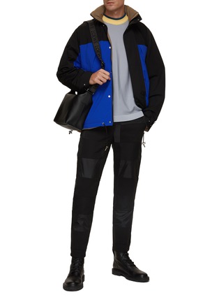 Figure View - Click To Enlarge - SACAI - Checkered Patchwork Belted Pants