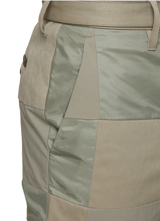  - SACAI - Checkered Patchwork Belted Pants