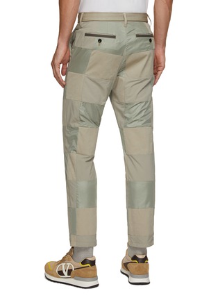 Back View - Click To Enlarge - SACAI - Checkered Patchwork Belted Pants