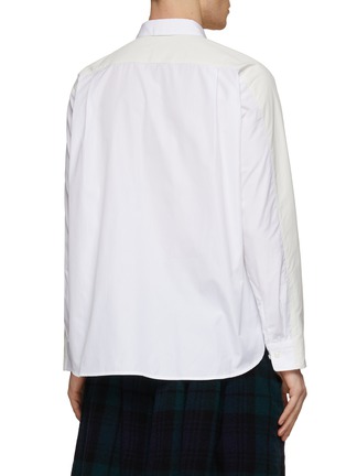 Back View - Click To Enlarge - SACAI - x Thomas Mason Zip Up Shirt
